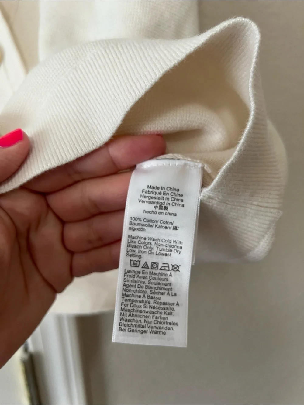 J.Crew Emilie Sweater Vest Ivory Gold Buttons Cotton Size Large BX483